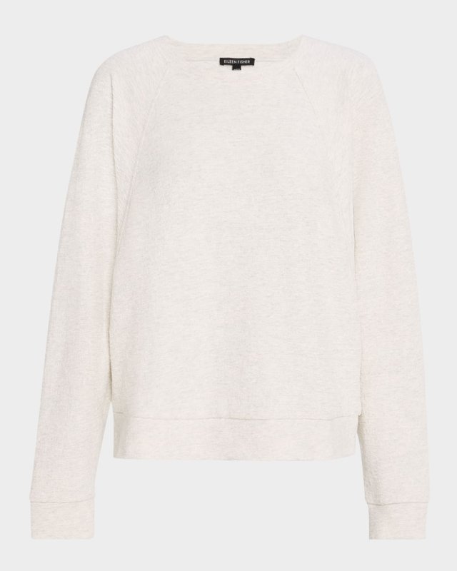 Crewneck Organic Cotton Jacquard Sweater